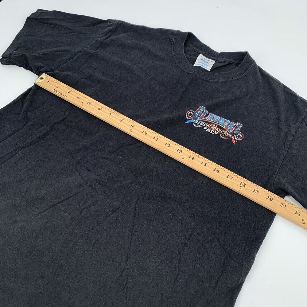 Vintage 2003 Alabama American Farewell Tour Short Sleeve T-Shirt Large Black - Picture 6 of 7
